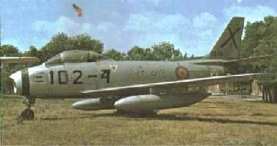 Sabre espa�ol en el Museo de Aeronautica de Cuatro Vientos