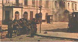 Tropas alemanas en las calles de Kiev