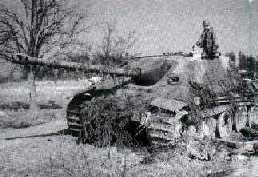Jagdpanther destruido del 559 Batallon Cazacarros