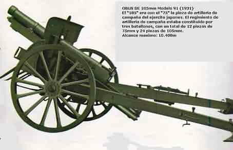 Obus japones de 105mm