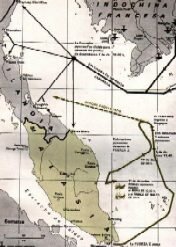 Curso de la Fuerza Z hasta su hundimineto